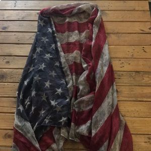 Sleeveless American Flag Cardigan